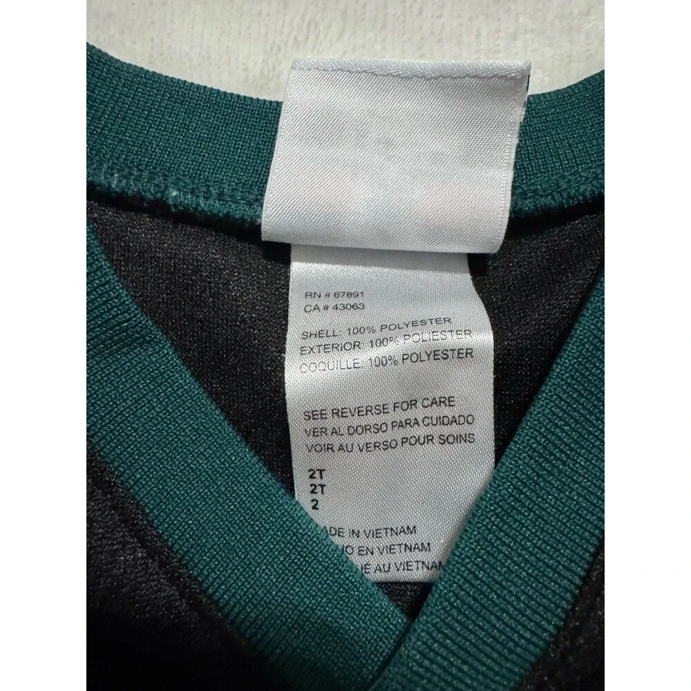Philadelphia Eagles Toddler Jersey Size 2T NFL Team Apparel Kids Football Shirt